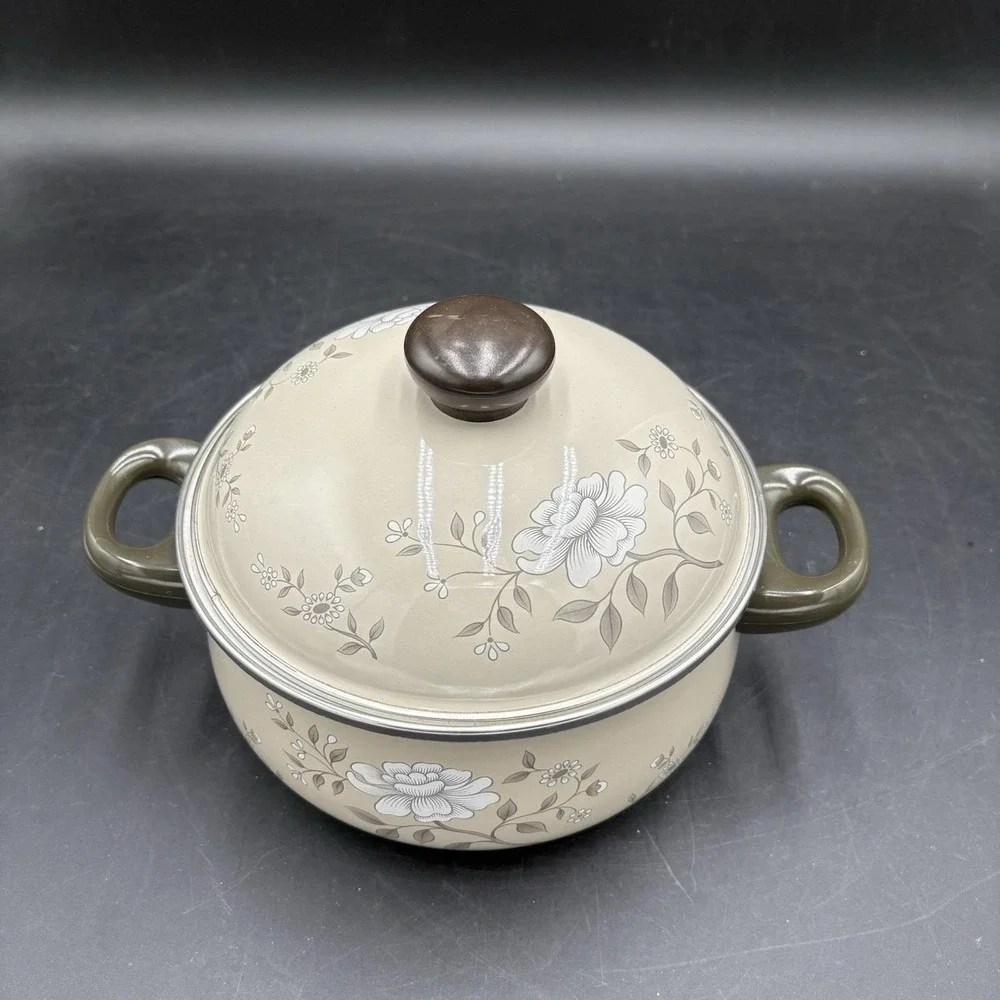 Southern Collection 7qt Stew Pot With Cover Porcelain On Steel Gourmet Pot
